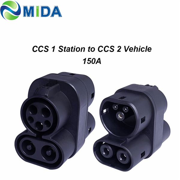 150A CCS 1 to CCS 2 Adapter DC Fast Charger Connector CCS Type 1 to CCS ...