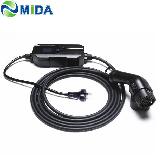 Mode 2 Ev Charger 6a 8a 10a Type 2 Plug Nissan Leaf Electric Car 